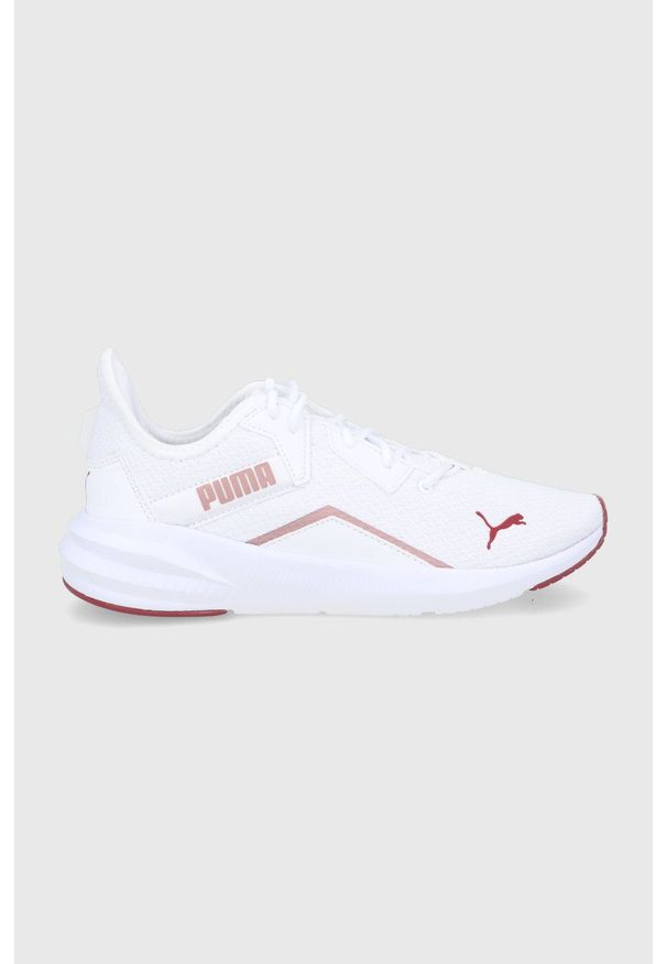 Puma Buty Platinum Shimmer kolor biały. Nosek buta: okrągły. Zapięcie: sznurówki. Kolor: biały. Materiał: guma