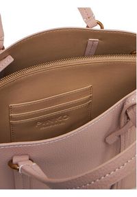 Pinko - PINKO Torebka Carrie Shopper Classic AI 24-25 PLTT 102833 A1LF Różowy. Kolor: różowy. Materiał: skórzane #4