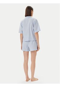 TOMMY HILFIGER - Tommy Hilfiger Piżama UW0UW05799 Błękitny Regular Fit. Kolor: niebieski. Materiał: bawełna #3