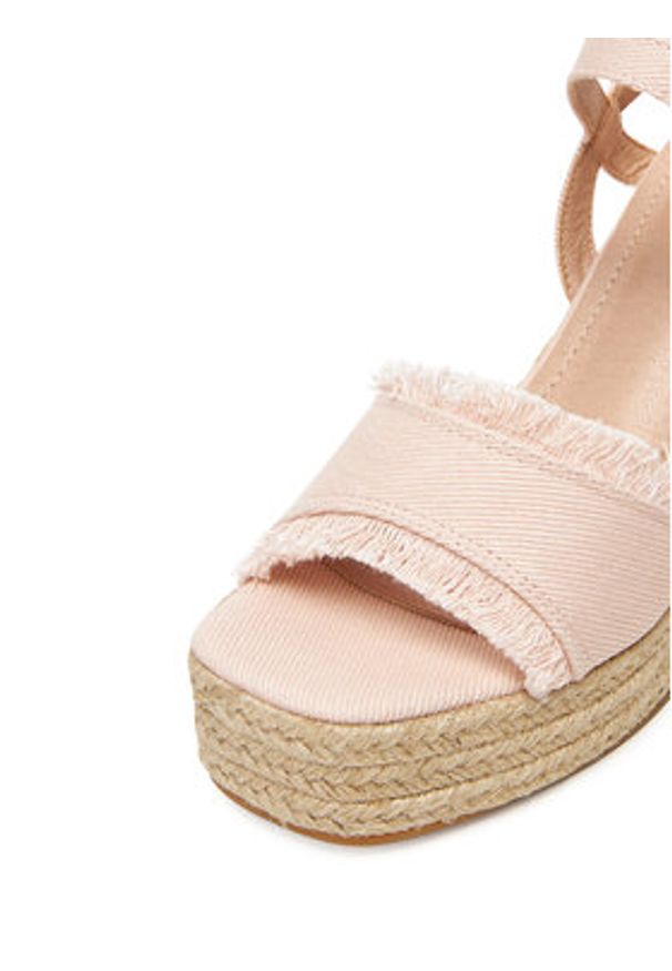 DeeZee Espadryle E0822-4A Różowy. Kolor: różowy. Materiał: materiał