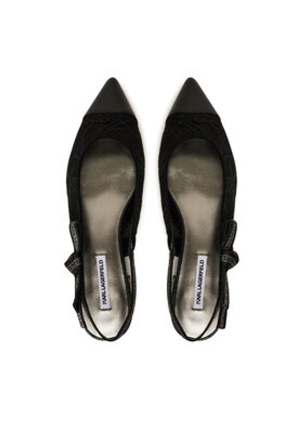 Karl Lagerfeld - KARL LAGERFELD Sandały Kerrie KL40152A Czarny. Kolor: czarny. Materiał: materiał