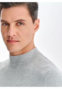 Pako Lorente - PAKO LORENTE – Szary półgolf męski. Okazja: na co dzień. Kolor: czarny, szary, beżowy. Materiał: poliester, wiskoza. Sezon: jesień. Styl: casual #3