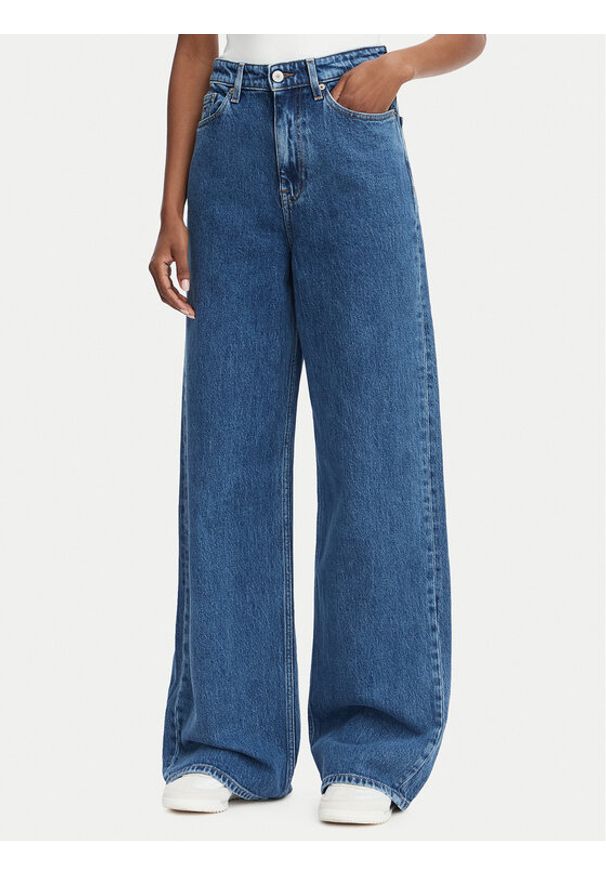 Tommy Jeans Jeansy DW0DW23069 Niebieski Wide Leg. Kolor: niebieski