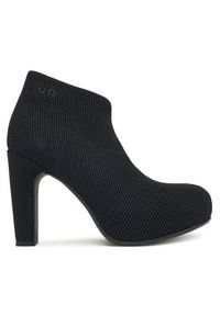 United Nude Botki Fold Hi II 1087056005 Czarny. Kolor: czarny. Materiał: materiał