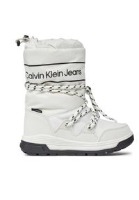 Calvin Klein Jeans Śniegowce V3A6-80713-1486 M Biały. Kolor: biały. Materiał: skóra #1