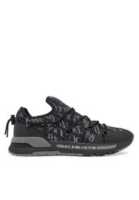 Versace Jeans Couture Sneakersy 79YA3SA6 ZSD06 U23 Czarny. Kolor: czarny. Materiał: skóra