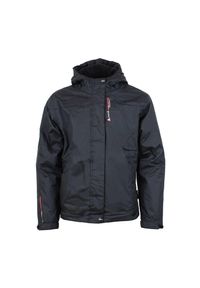 PEAK MOUNTAIN - Kurtka przeciwdeszczowa dla dziewczynki Peak Mountain Fajik. Kolor: czarny. Materiał: softshell. Sport: narciarstwo, turystyka piesza #1