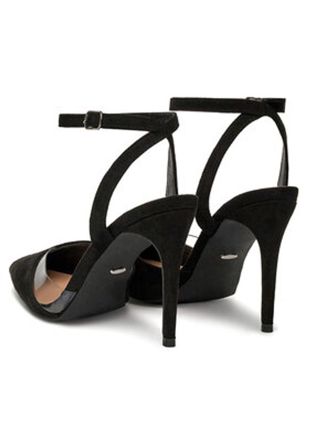 DeeZee Szpilki HT5846-46 Czarny. Kolor: czarny. Materiał: materiał. Obcas: na szpilce