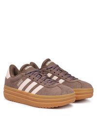 Adidas - adidas Sneakersy Vl Court Bold Shoes IH9152 Brązowy. Kolor: brązowy. Materiał: zamsz, skóra #5