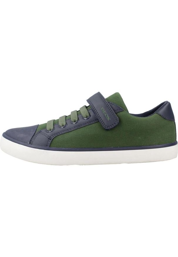 Tenisówki Geox Model J Gisli B B Kolor Zielony. Kolor: zielony. Materiał: tkanina. Sport: turystyka piesza
