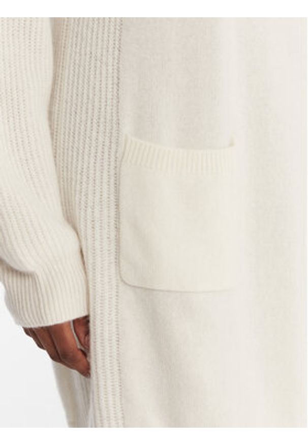 Liu Jo Sukienka dzianinowa MF5063 MS009 Écru Regular Fit. Materiał: wełna