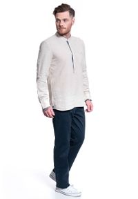 Mustang - MĘSKA KOSZULA MATERIAŁOWA MUSTANG CASPER LINEN SHIRT 1009583 4014. Materiał: materiał #6