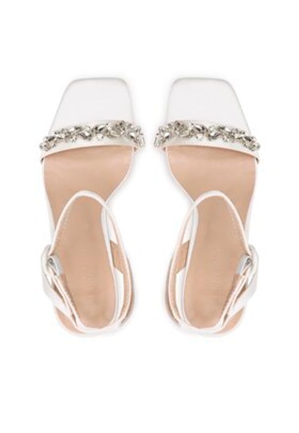 Jenny Fairy Sandały LS5682-10 Biały. Kolor: biały. Materiał: materiał