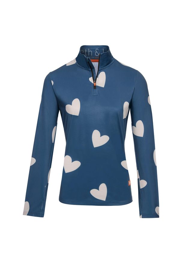 GARETH & LUCAS - Bluza narciarska Damska Gareth & Lucas Eighty-Eight. Kolor: biały, niebieski, wielokolorowy. Materiał: poliester, elastan. Sezon: zima. Sport: narciarstwo