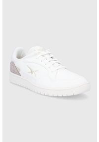Asics Buty skórzane Skycourt kolor biały. Nosek buta: okrągły. Zapięcie: sznurówki. Kolor: biały. Materiał: skóra #3