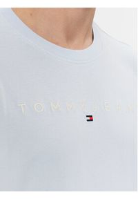 Tommy Jeans T-Shirt Linear Logo DM0DM17993 Błękitny Regular Fit. Kolor: niebieski. Materiał: bawełna #3