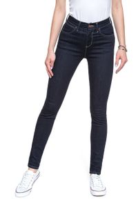 Wrangler - WRANGLER HIGH RISE SKINNY RINSEWASH W27HLU023 112128102. Stan: podwyższony