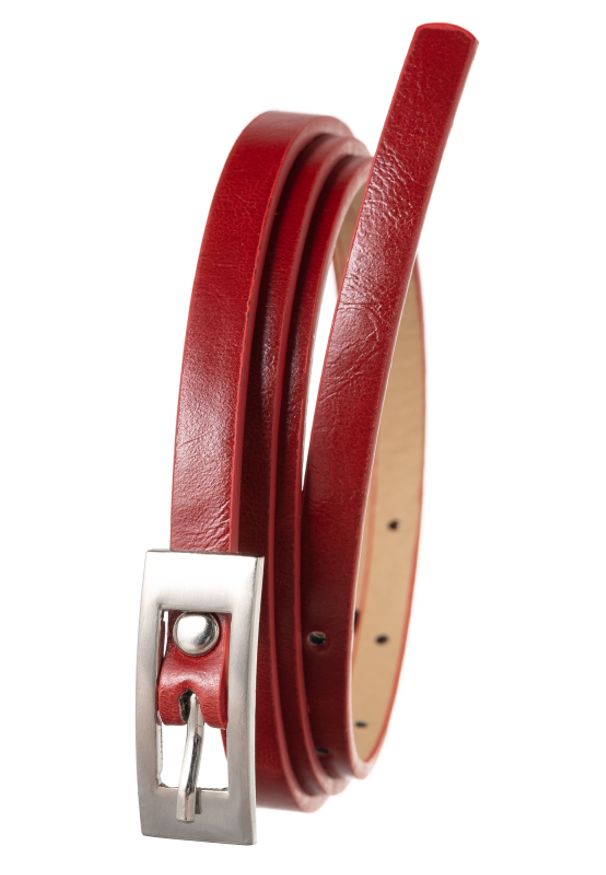 4U CAVALDI - Pasek damski Cavaldi BB-CV-11A RED 105 czerwony. Kolor: czerwony. Materiał: skóra ekologiczna