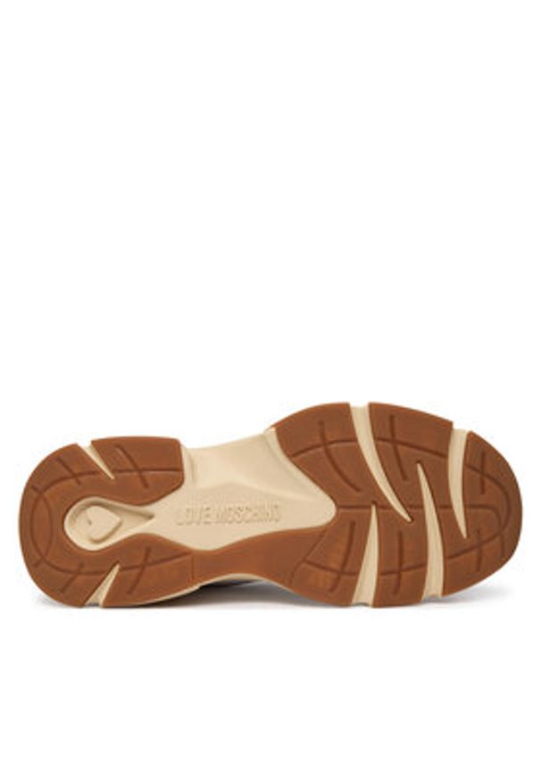 Love Moschino - LOVE MOSCHINO Sneakersy JA15426G1OIQ411A Biały. Kolor: biały. Materiał: skóra
