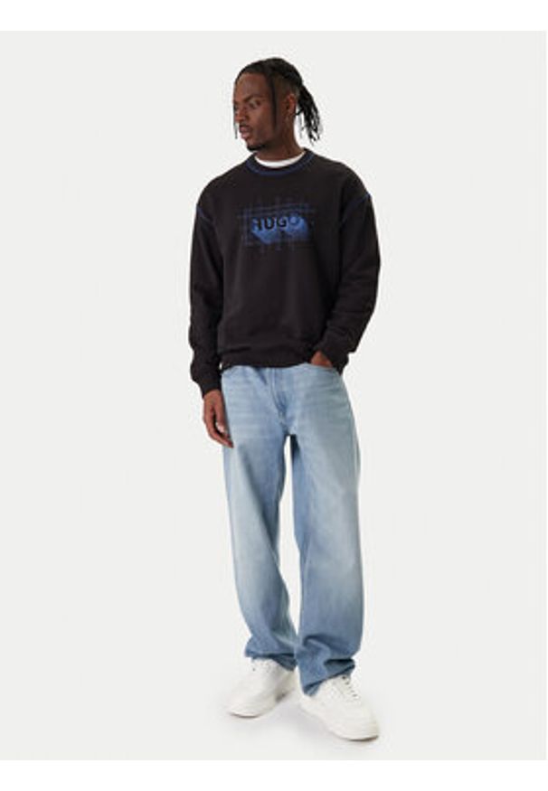 Hugo - HUGO Bluza Nothalic 50553505 Czarny Regular Fit. Kolor: czarny. Materiał: bawełna