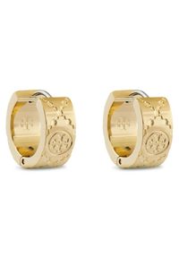 Tory Burch Kolczyki T Monogram Small Hoop Earring 159310 Złoty. Materiał: metalowe. Kolor: złoty #1