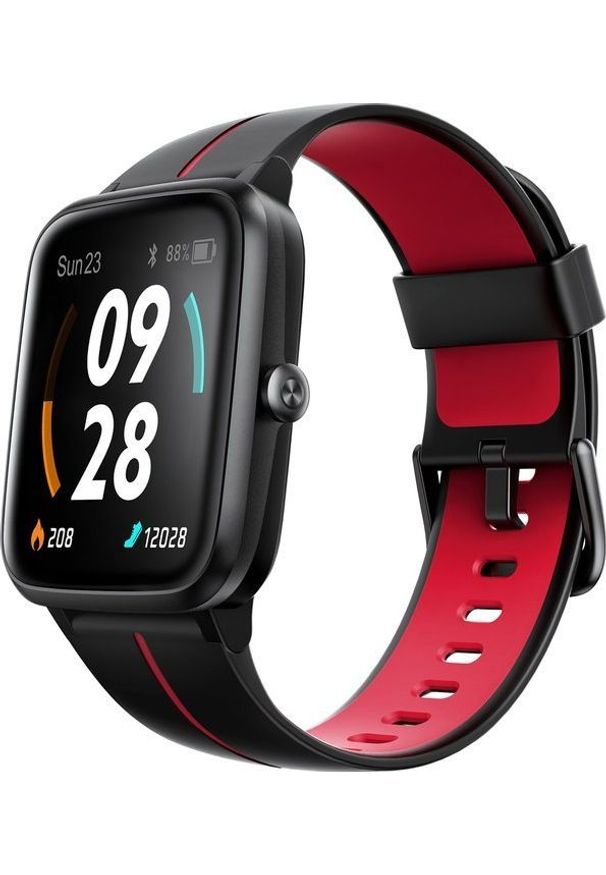 ULEFONE - Smartwatch UleFone Watch GPS Czarno-czerwony (UF-WG/RD ). Rodzaj zegarka: smartwatch. Kolor: wielokolorowy, czarny, czerwony
