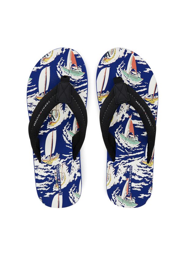 TOMMY HILFIGER - Japonki Tommy Hilfiger. Kolor: czarny