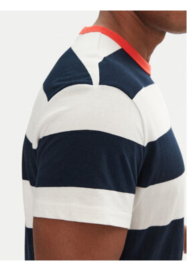 Tommy Jeans T-Shirt DM0DM20766 Granatowy Regular Fit. Kolor: niebieski. Materiał: bawełna