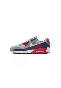 Buty do chodzenia męskie Nike Air Max 90. Kolor: czerwony. Materiał: materiał, syntetyk. Szerokość cholewki: normalna. Model: Nike Air Max 90, Nike Air Max. Sport: turystyka piesza