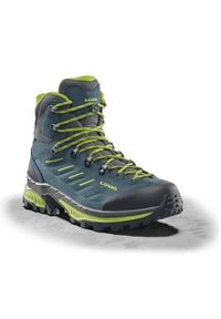 Buty trekkingowe męskie Lowa Randir Mid Gtx. Wysokość cholewki: za kostkę. Zapięcie: sznurówki. Kolor: niebieski. Materiał: zamsz, tkanina. Szerokość cholewki: normalna