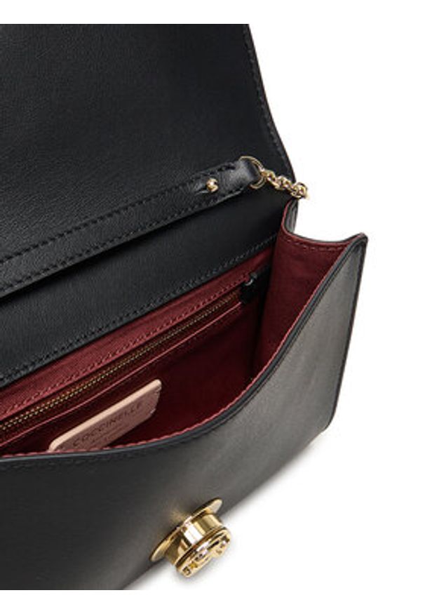 Coccinelle Torebka Tob Coccinellenikla Smooth E1 TOB 15 01 01 Czarny. Kolor: czarny. Materiał: skórzane