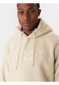 Jack & Jones Bluza Flare Teddy 12285678 Beżowy Relaxed Fit. Kolor: beżowy. Materiał: syntetyk #2