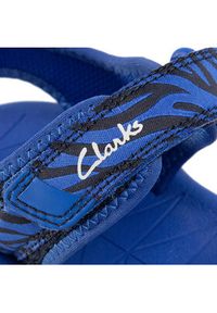 Clarks Sandały Surfing Tide K 261493477 Granatowy. Kolor: niebieski. Materiał: materiał #3