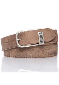 Mustang - MUSTANG PASEK SKÓRZANY MUS-M5002 0611 35mm Ledergürtel (RO2831). Materiał: skóra. Wzór: paski. Styl: klasyczny #1