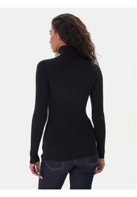 Lauren Ralph Lauren Golf L/s Turtle Neck 200643398011 Czarny Slim Fit. Typ kołnierza: golf. Kolor: czarny. Materiał: bawełna #3