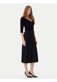 TwinSet - TWINSET Spódnica midi 252TP3641 Czarny Regular Fit. Kolor: czarny. Materiał: syntetyk #3