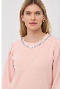 Liu Jo bluza WA2151.F0873 damska kolor różowy gładka. Okazja: na co dzień. Kolor: różowy. Długość rękawa: raglanowy rękaw. Wzór: gładki. Styl: casual #5