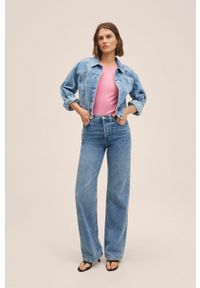 mango - Mango kurtka jeansowa Daisy damska przejściowa. Kolor: niebieski. Materiał: jeans #8