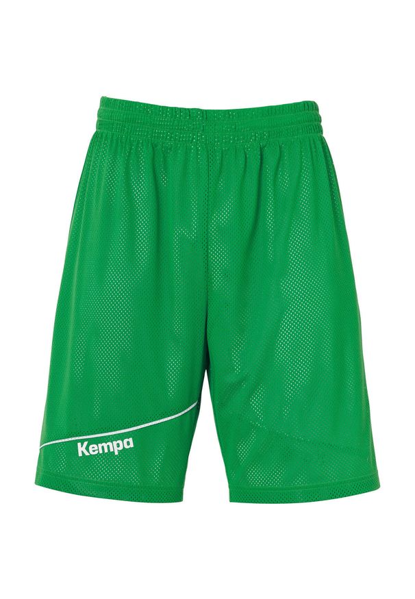 KEMPA - Spodenki dziecięce dwustronne Kempa Player. Kolor: zielony, biały, wielokolorowy. Styl: młodzieżowy