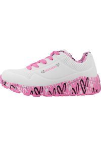 skechers - Tenisówki Skechers Model Uno Lite Kolor Biały. Kolor: biały. Materiał: syntetyk, tkanina. Model: Skechers Sport. Sport: turystyka piesza