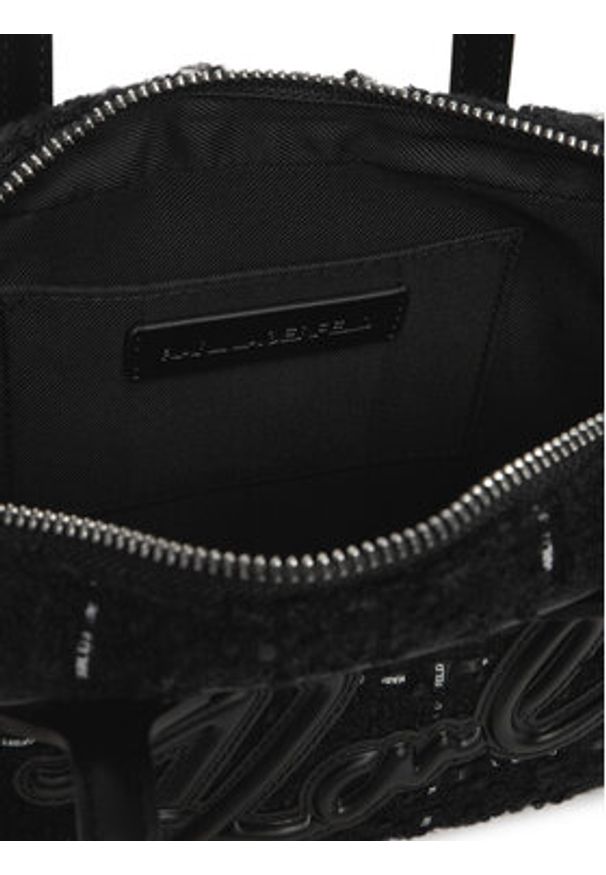 Karl Lagerfeld - KARL LAGERFELD Torebka A4W30259 Czarny. Kolor: czarny. Materiał: skórzane