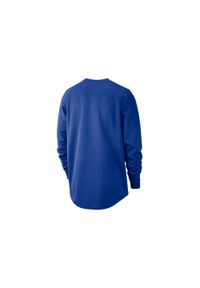 Nike - Bluza męska nike nba golden state warriors spotlight crew hoodie rush blue. Kolor: niebieski. Materiał: poliester. Sport: bieganie