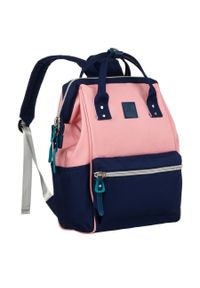 Plecak różowy Peterson PTN 8118. Kolor: różowy. Materiał: materiał. Styl: casual, elegancki