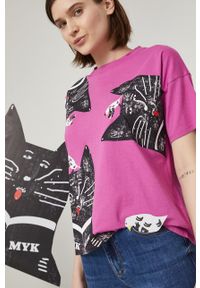 medicine - Medicine T-shirt bawełniany kolor różowy. Kolor: różowy. Materiał: bawełna #1