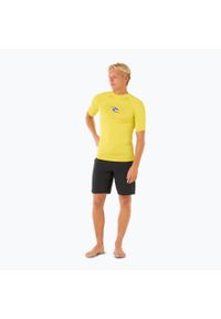 RIPCURL - Koszulka do pływania męska Rip Curl Waves UPF Performance. Kolor: żółty