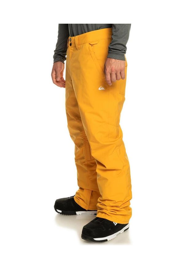 Spodnie snowboardowe męskie Quiksilver Estate. Kolor: żółty. Sezon: zima. Sport: snowboard