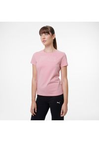 Decathlon - Koszulka fitness damska Puma. Kolor: różowy. Materiał: bawełna, materiał. Sport: fitness #1