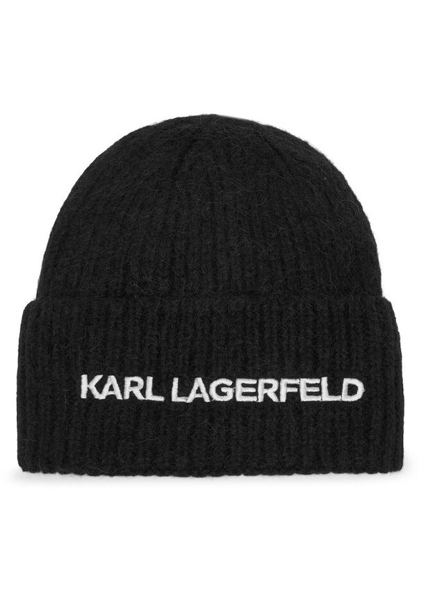 Karl Lagerfeld - Czapka KARL LAGERFELD. Kolor: czarny