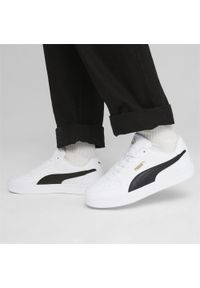 Puma - Sneakersy Caven 2.0 PUMA White Black Gold. Kolor: czarny, biały, wielokolorowy, żółty. Materiał: guma, syntetyk, tkanina, materiał. Sezon: lato. Sport: turystyka piesza