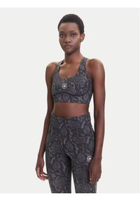 Adidas by Stella McCartney - adidas by Stella McCartney Biustonosz sportowy Power Impact JW4542 Brązowy Slim Fit. Kolor: brązowy. Materiał: syntetyk